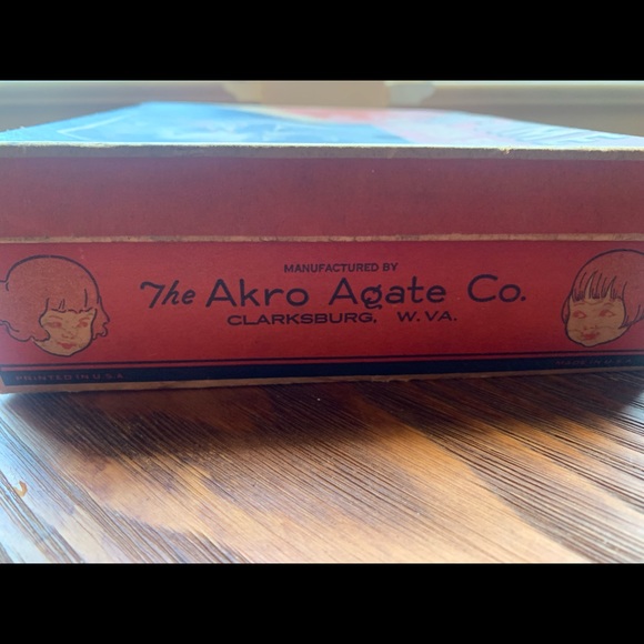 VINTAGE Jadeite Childrens Tea Set 1940s Box included from Akron Agate glass Co. - Picture 8 of 8